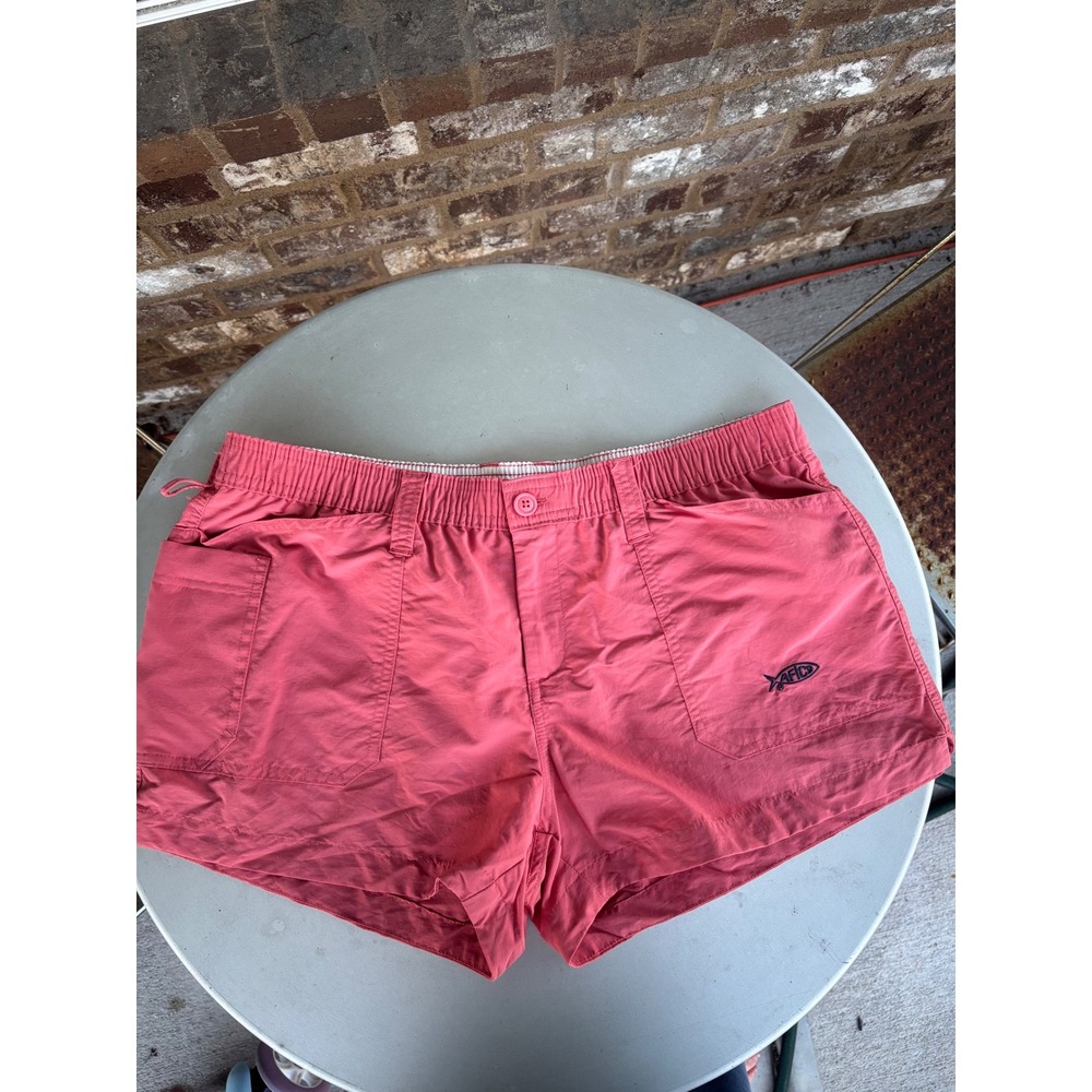AFTCO Womens Fishing Shorts Coral Pink Nylon Quick Dry Pliers Pocket Size 6